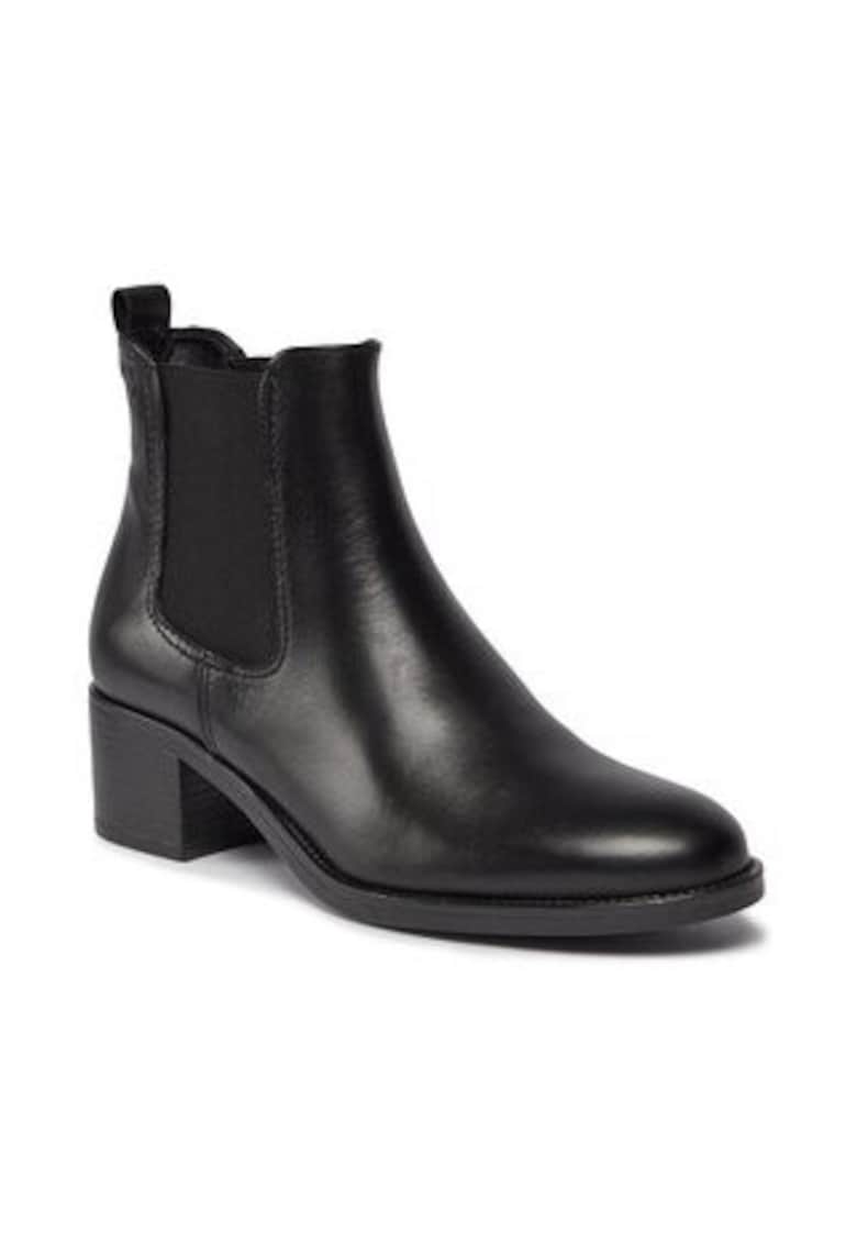 Botine dama 303136574 -  Piele naturala - Negru -