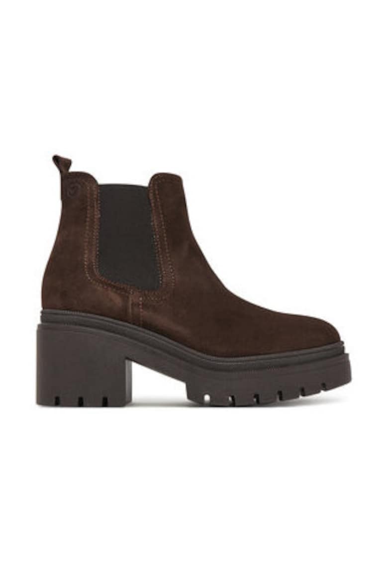 Ghete dama 305412201 -  Piele naturala - Maro