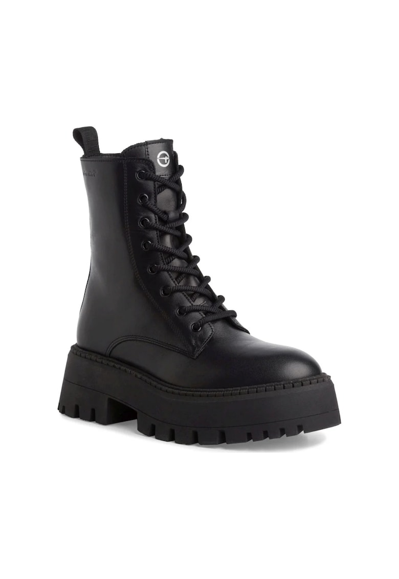 Botine dama -  casual - negru - piele naturala si sintetic -