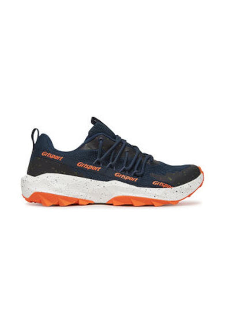 Pantofi sport barbatesti -  304996047 - material textil - bleumarin/portocaliu