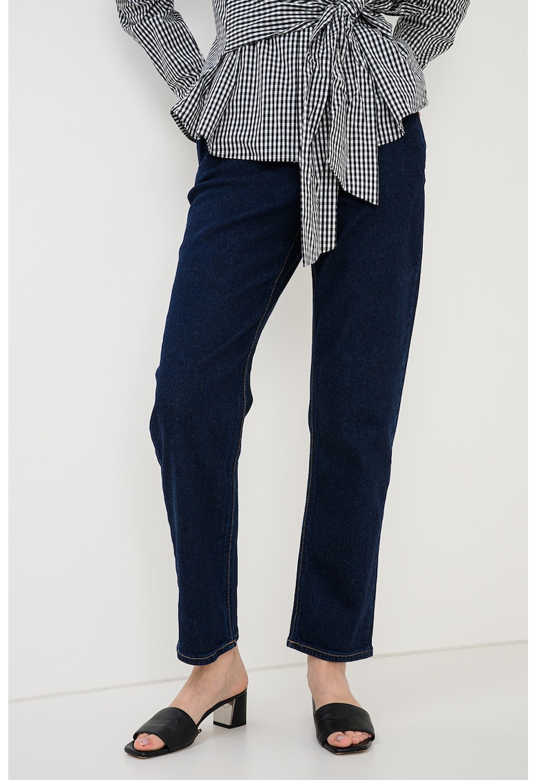 Blugi crop slim fit - Bleumarin