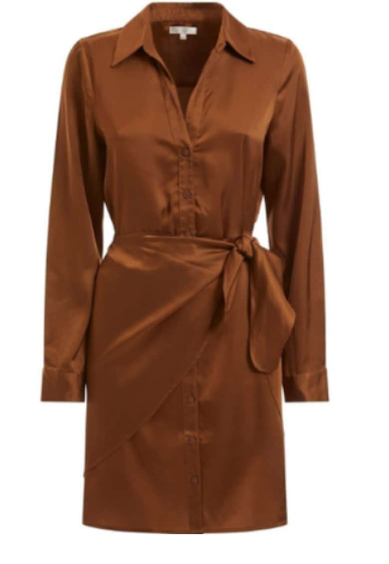 Rochie  din viscoză pentru femei - Maro