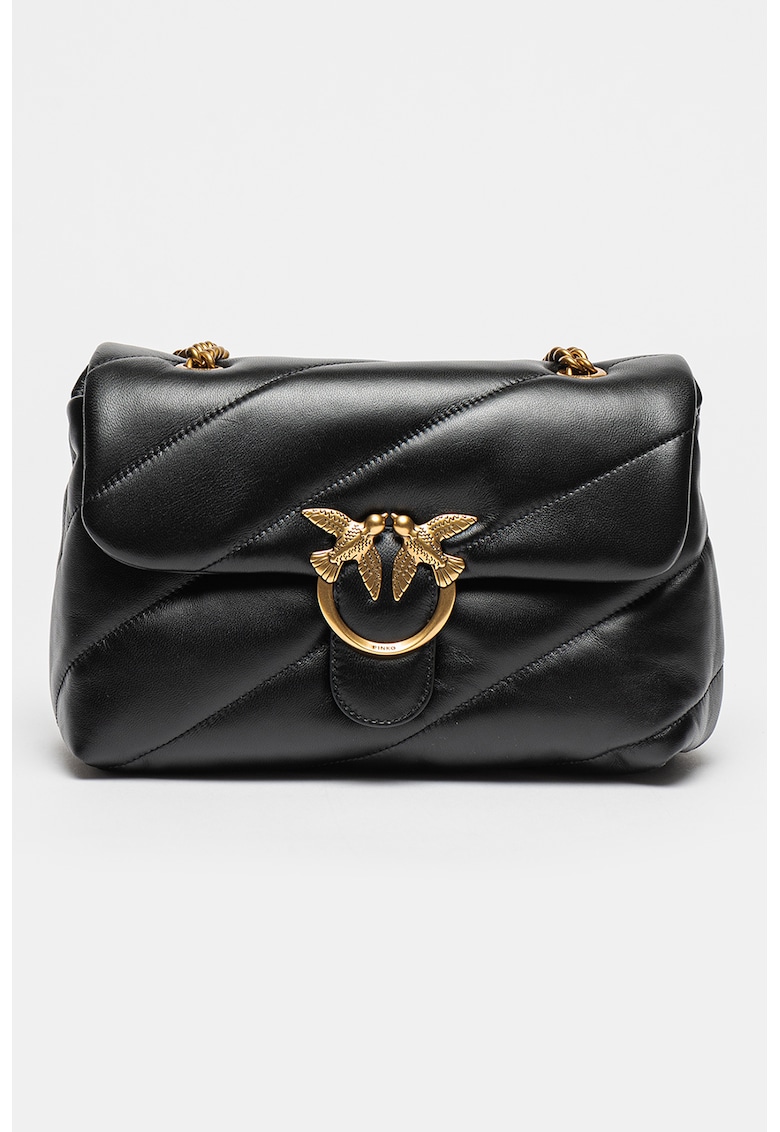 Geanta crossbody de piele Love Classic - Negru