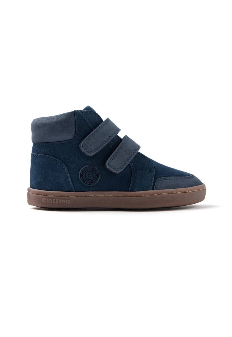 Ghete de piele intoarsa cu velcro - Bleumarin