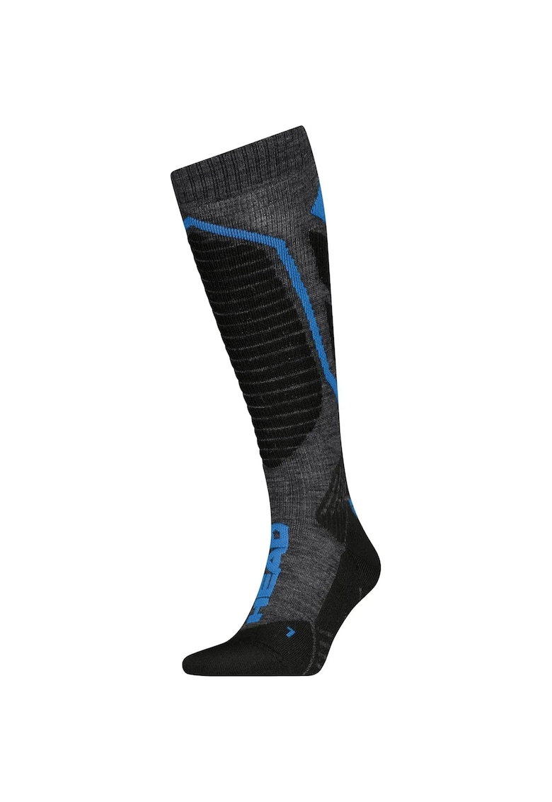 Sosete schi si snowboard  Ski Performance Kneehigh 1P - Gri/Albastru