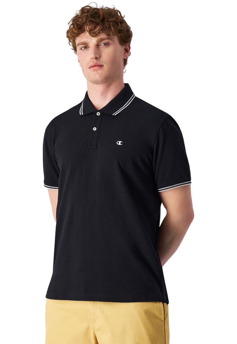 Tricou polo barbati -  bumbac - negru