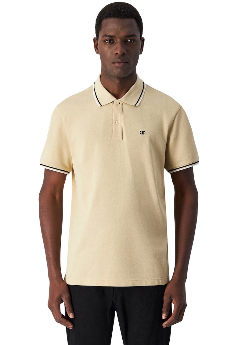 Tricou polo barbati -  bumbac - bej