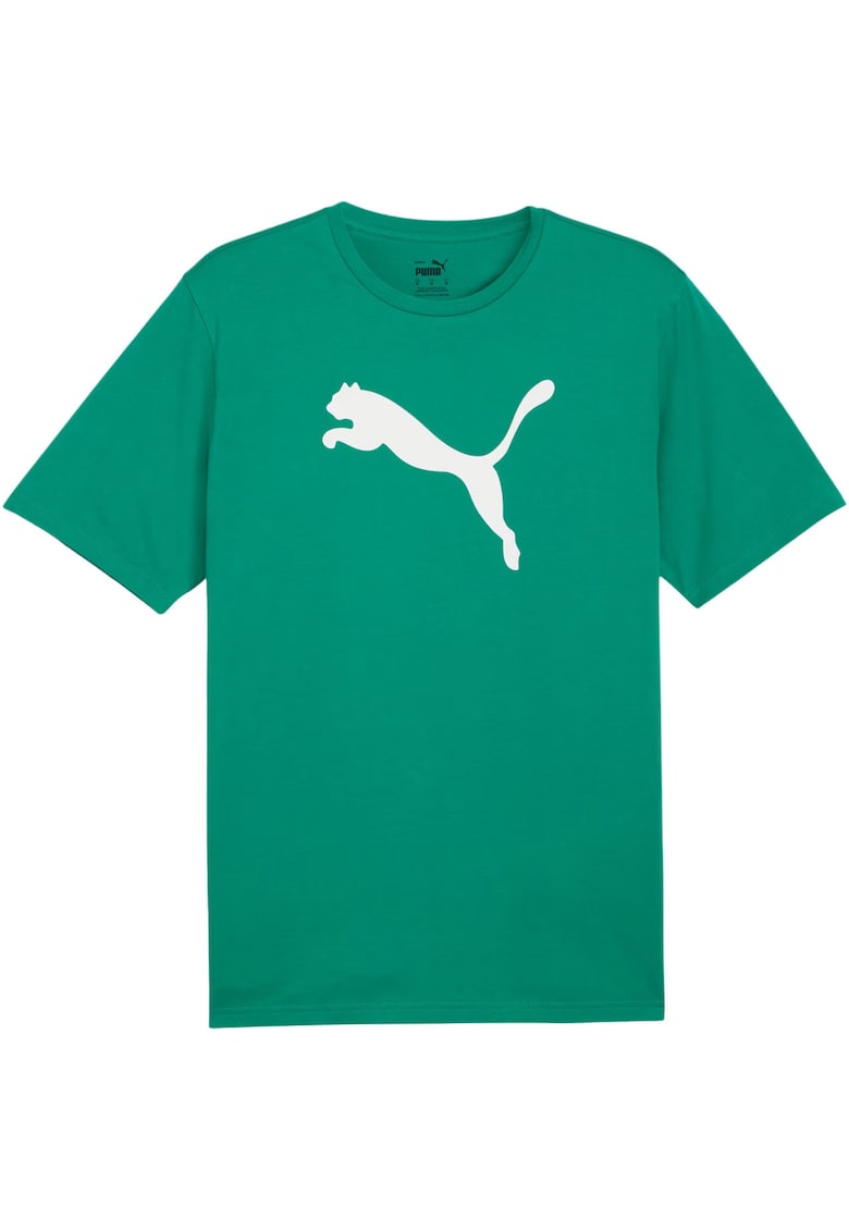 Tricou barbatesc  Team Rise - bumbac - verde - logo mare