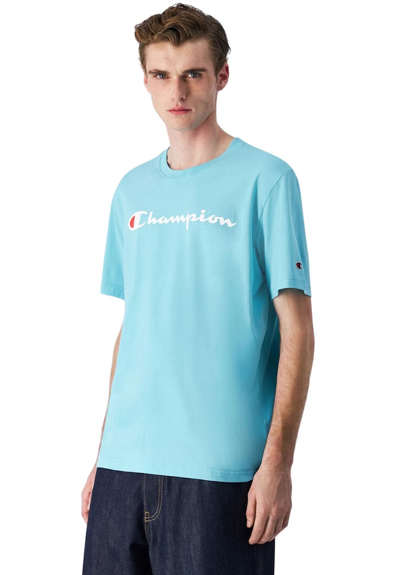 Tricou sport barbati -  bumbac - albastru