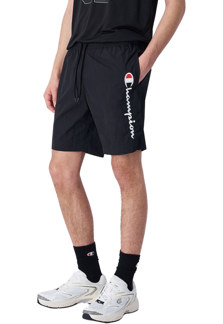 Pantaloni scurti de baie -  poliester - negru
