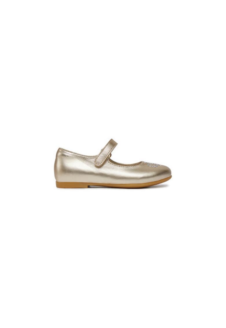 Pantofi pentru fete -  303743673 - piele naturala - auriu