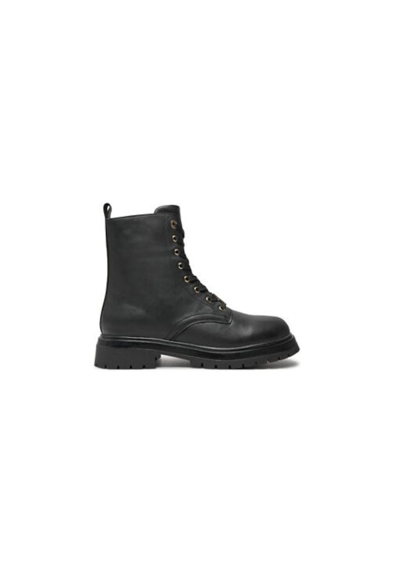 Ghete de drumetie pentru fete -  304426223 - piele naturala - negru
