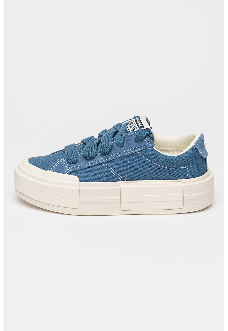Pantofi sport flatform de panza Cruise - Albastru prafuit