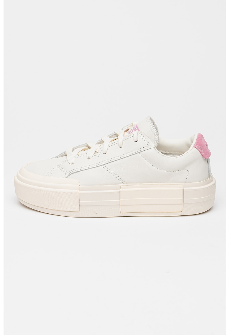 Pantofi sport flatform de piele Cruise - Alb