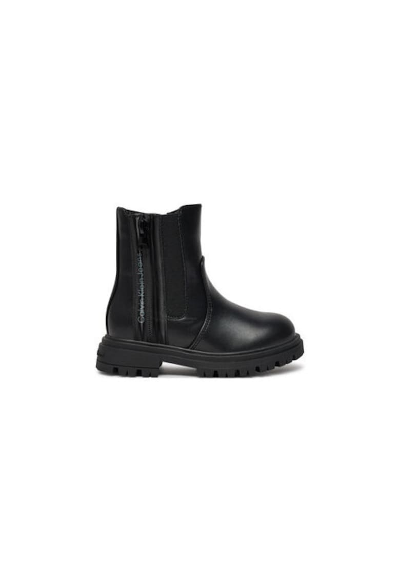 Ghete pentru fete -  304425974 - piele ecologica - negru