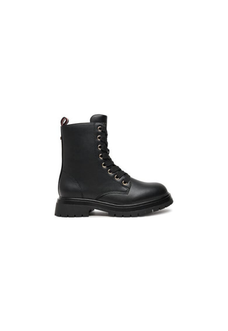 Ghete de drumetie pentru fete -  304427992 - piele ecologica - negru