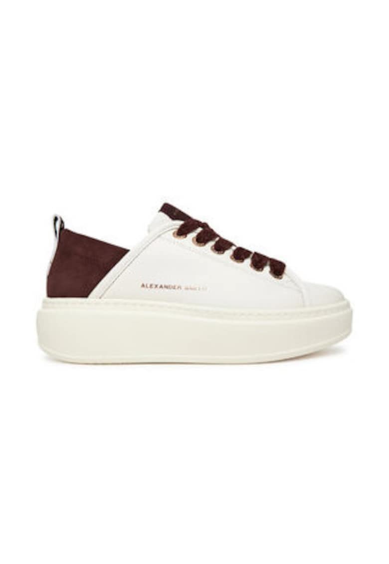 Tenisi dama 305504142 -  Piele naturala - Alb
