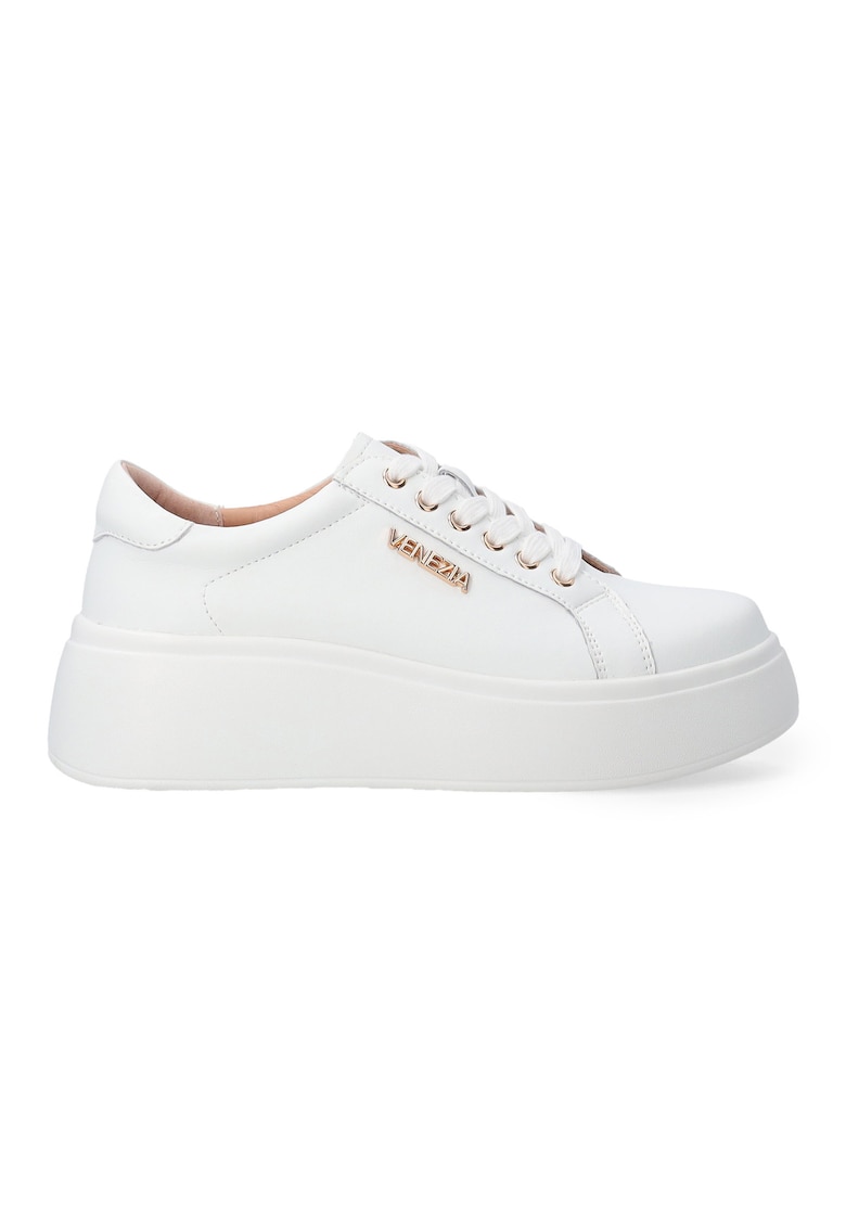 Pantofi sport din piele cu flatform