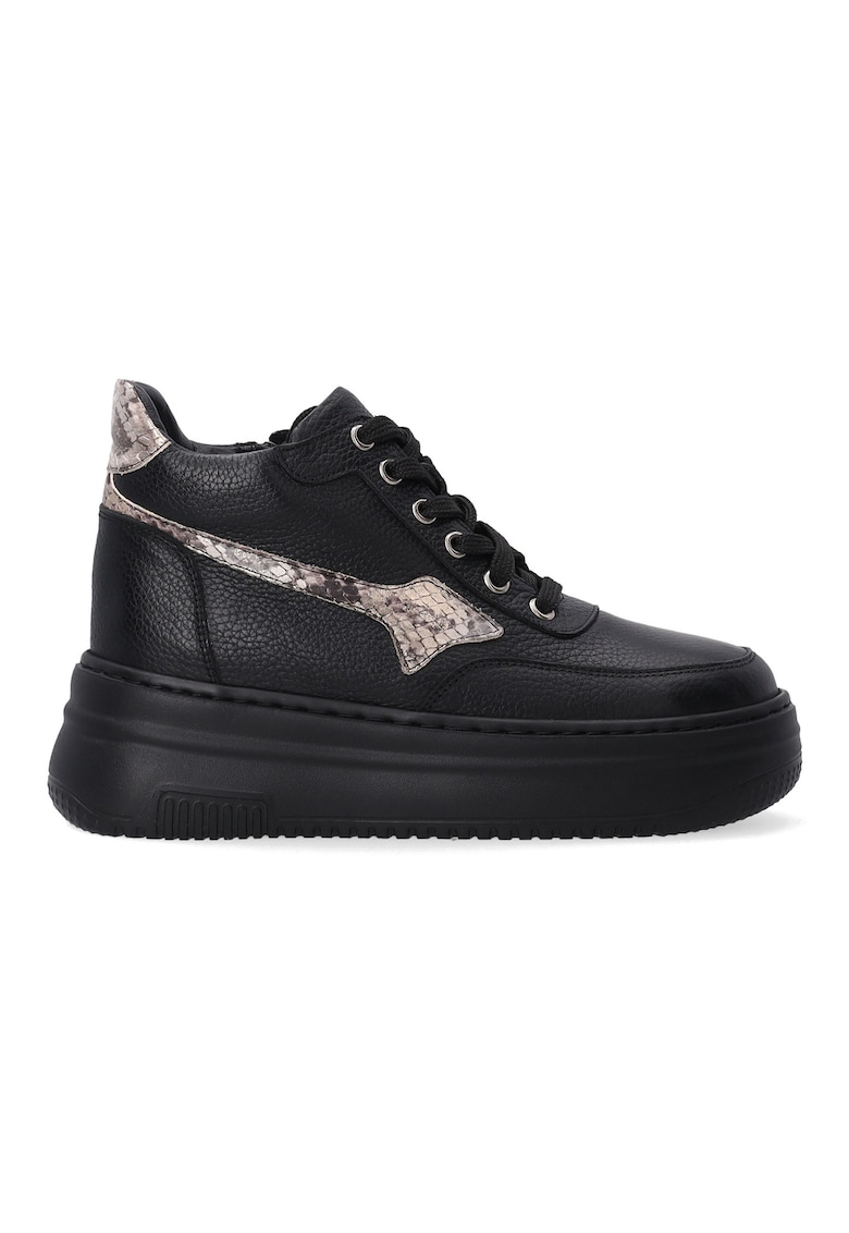 Pantofi sport wedge din piele naturala