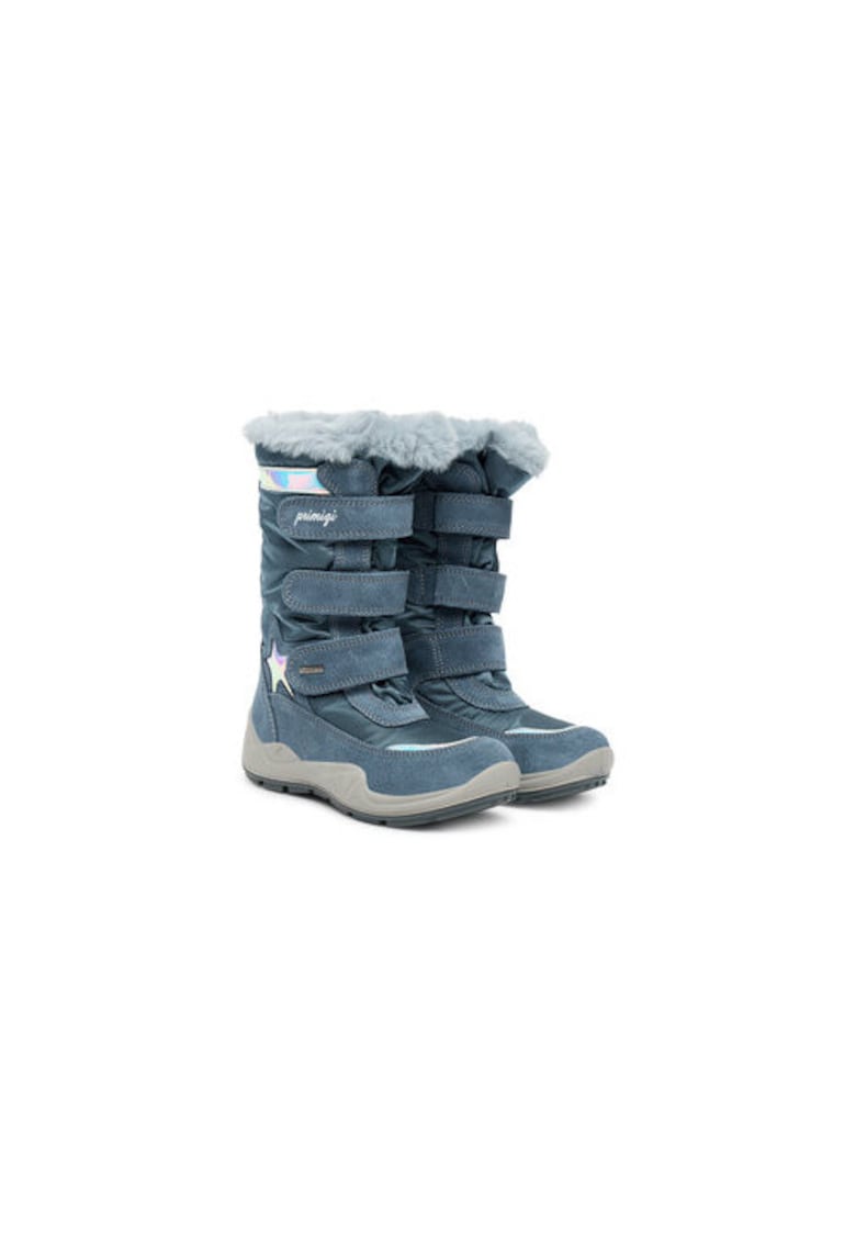 Ghete de zapada pentru fete -  305466143 - piele naturala - albastru