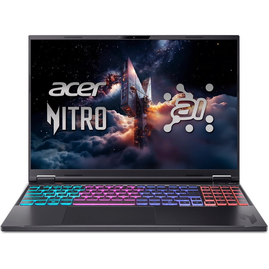 Laptop Nitro 16 AI WQXGA 16 inch AMD Ryzen AI 9 365 32GB 1TB SSD RTX 5060 Free Dos Black