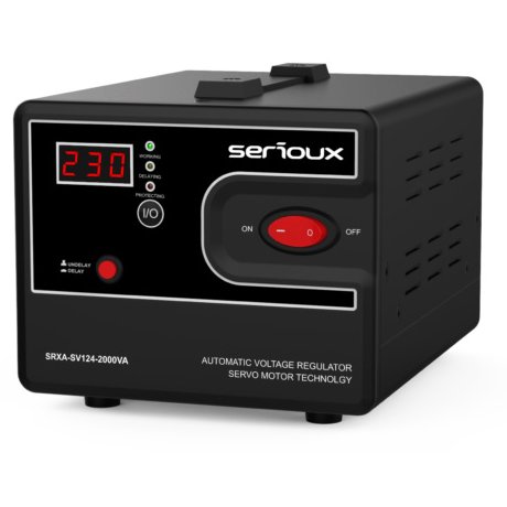 AVR SERIOUX SERVO Motor SRXA-SV124-1000VA, 600W, 1 iesire schuko
