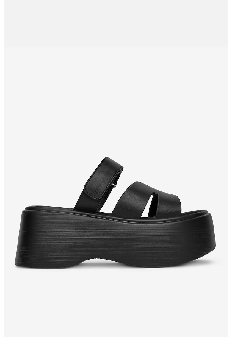 Papuci dama  Material Sintetic - Negru
