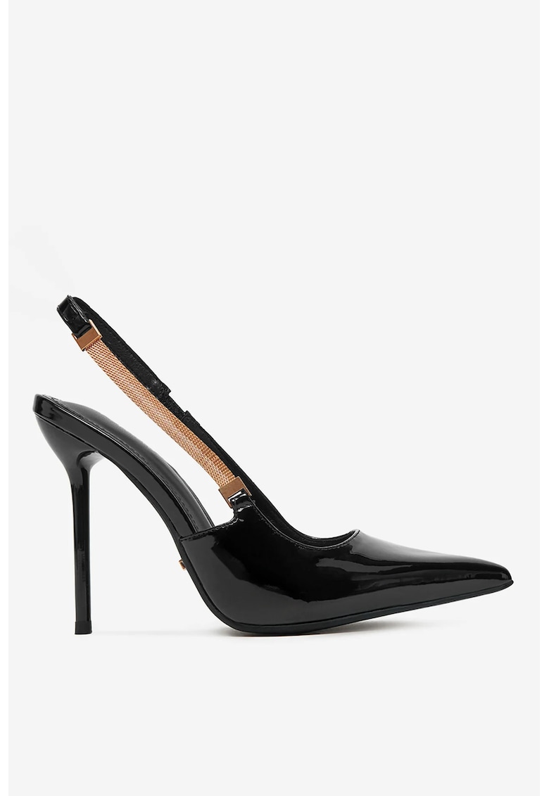 Pantofi  Sintetic - Negru -