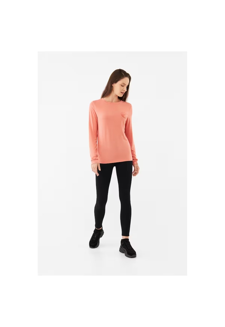 Bluza Cu Maneca Lunga Pentru Femei  Escalante Bamboo - Roz