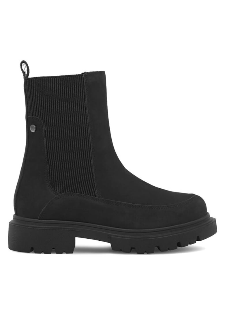 Botine dama -  590558817490539 - Piele naturala/Piele nabuc - Negru