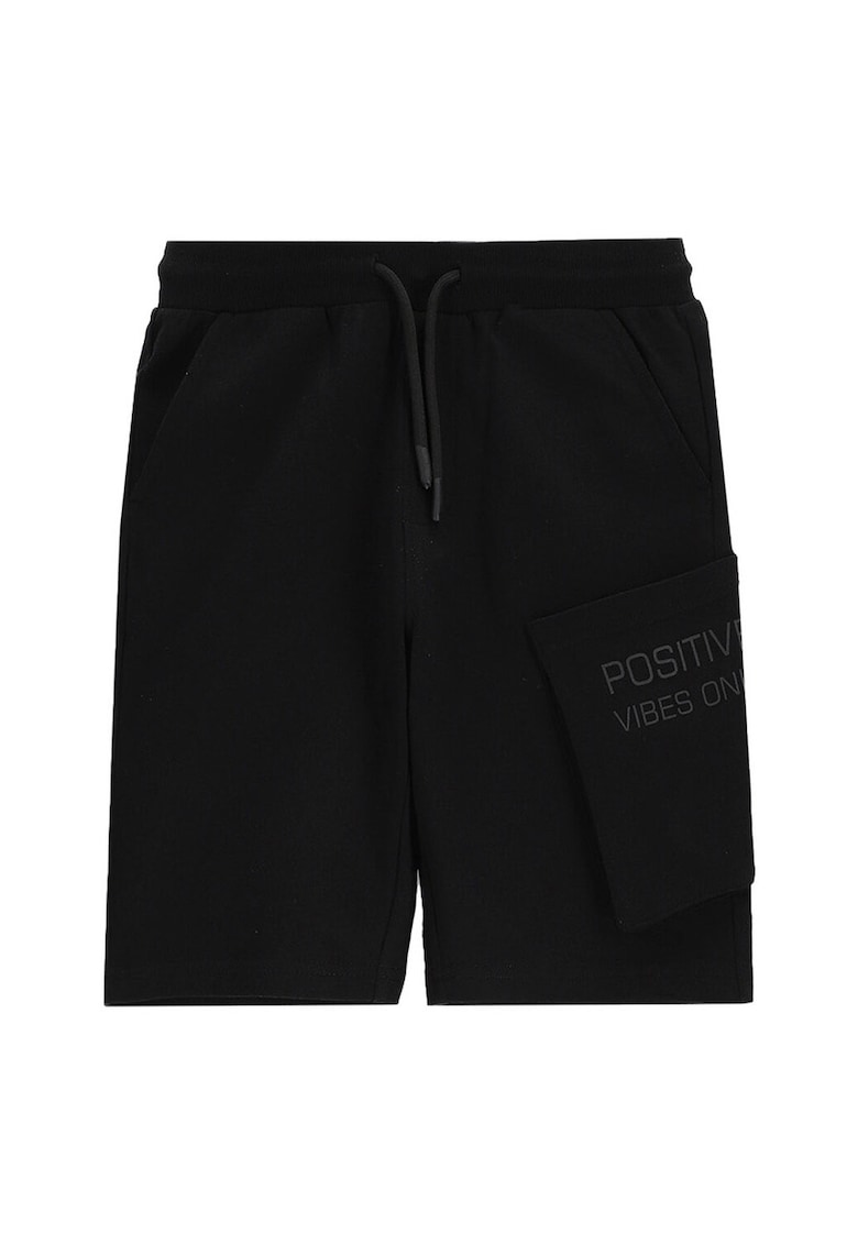 Pantaloni scurti sport baieti  WC5120501VBC - Bumbac - Negru - Negru