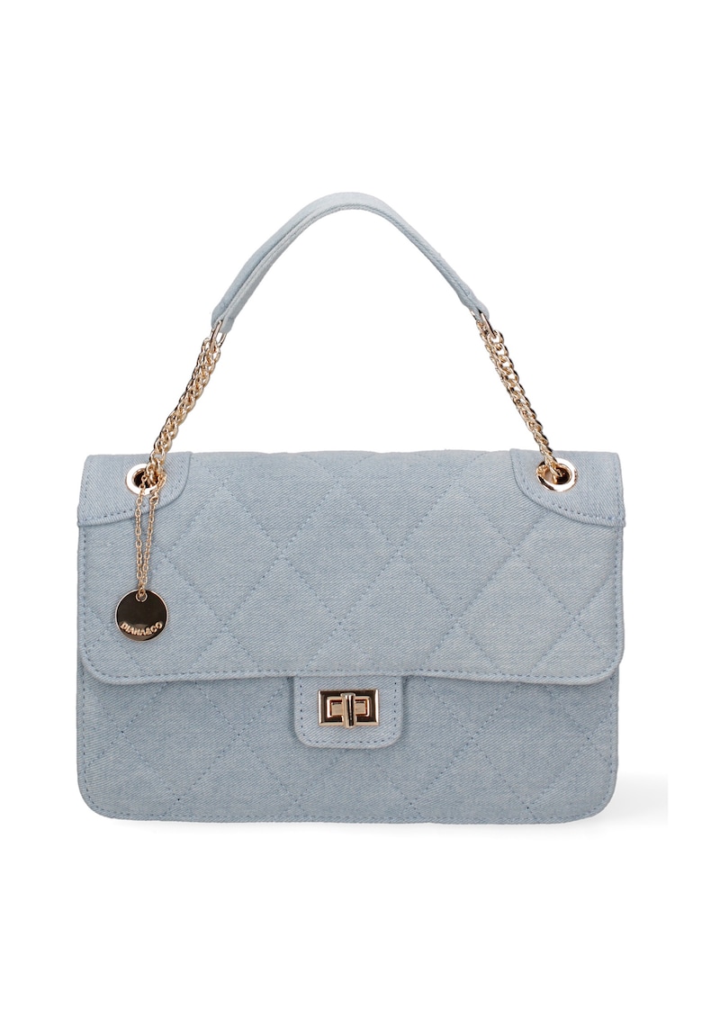 Geanta crossbody cu barete lant - Albastru deschis