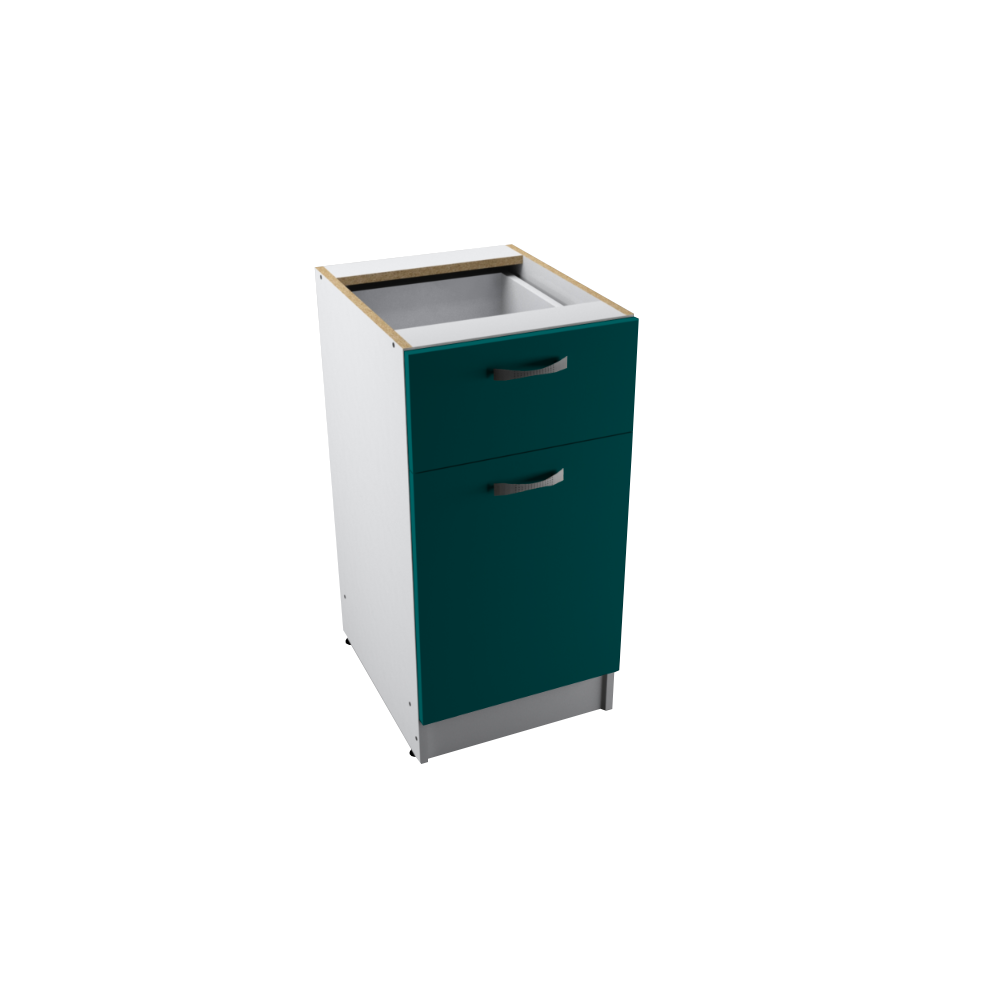 Start corp baza cu 1 sertar si 1 usa, pal melaminat, albastru, 80 x 40 x 50 cm