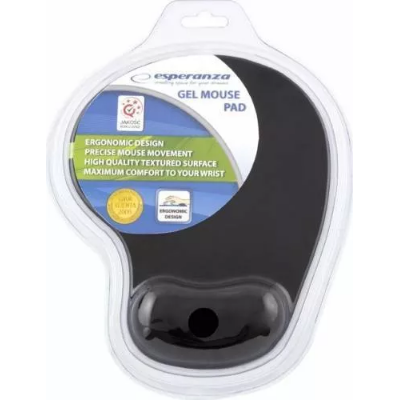Mousepad cu gel Design ergonomic Negru