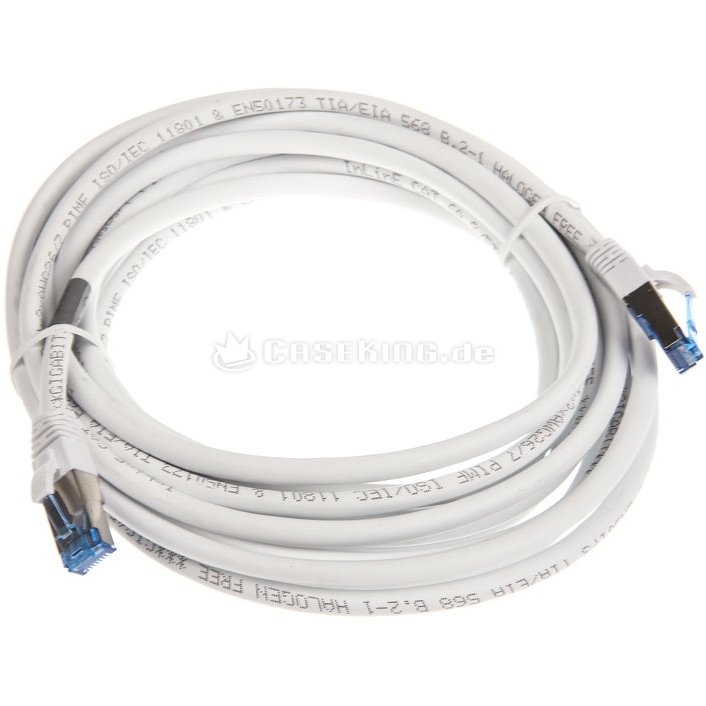 Patchcord S/FTP Cat 6A 2m White