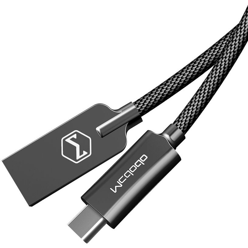 Cablu Date Type-C  Knight 1.5m QC4.0 480Mbps   Negru