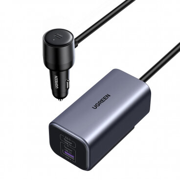 Incarcator Auto EC706 150W 3A 1 x USB-A - 3 x USB-C Negru