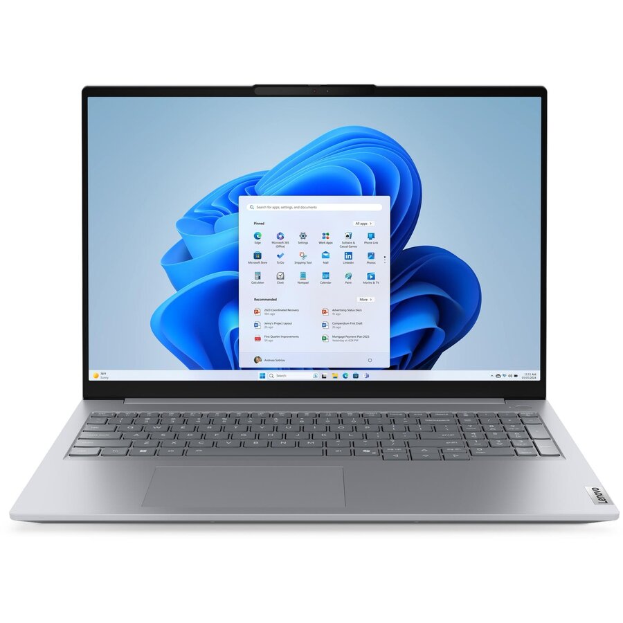 Laptop ThinkBook 16 G9 WUXGA 16 inch Intel Core 5 210H 32GB 1TB SSD Windows 11 Pro Arctic Grey