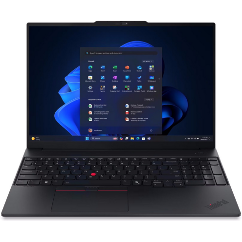 Laptop ThinkPad E16 G3 WUXGA 16 inch AMD Ryzen 5 220 16GB 512GB SSD Windows 11 Pro Black