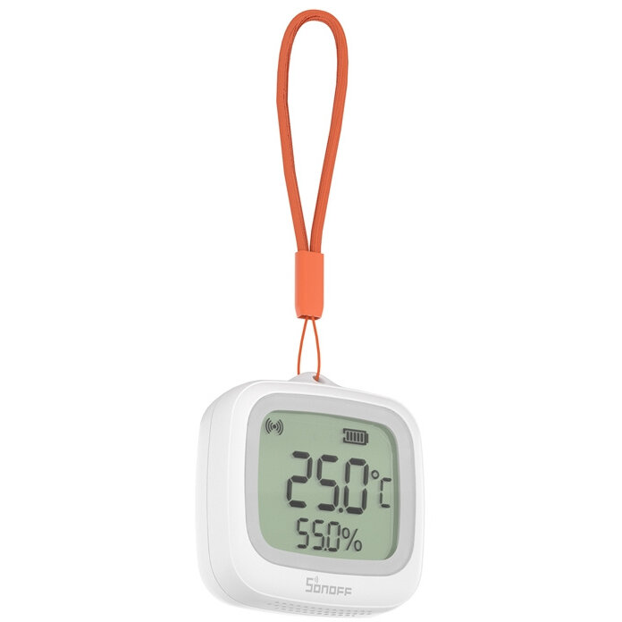 Senzori SNZB-02WD, LCD, ZigBee, Alb