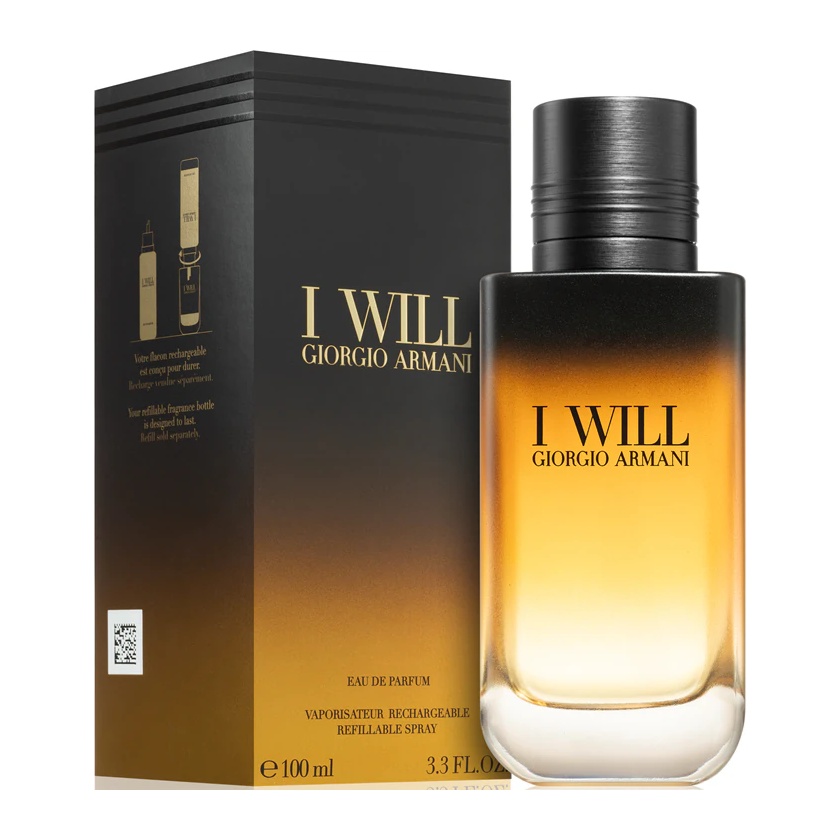 Giorgio Armani I Will, Apa de Parfum, Barbati (Gramaj: 100 ml Refill)