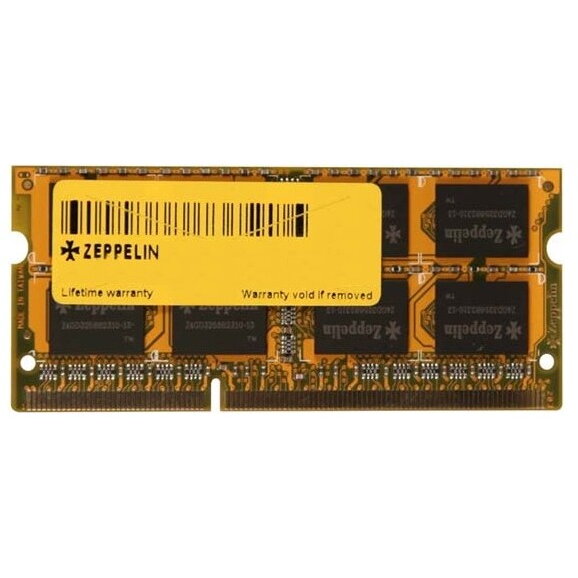 SODIMM ZEPPELIN DDR3/1600 8GB (dual channel) ZE-SD3-8G1600