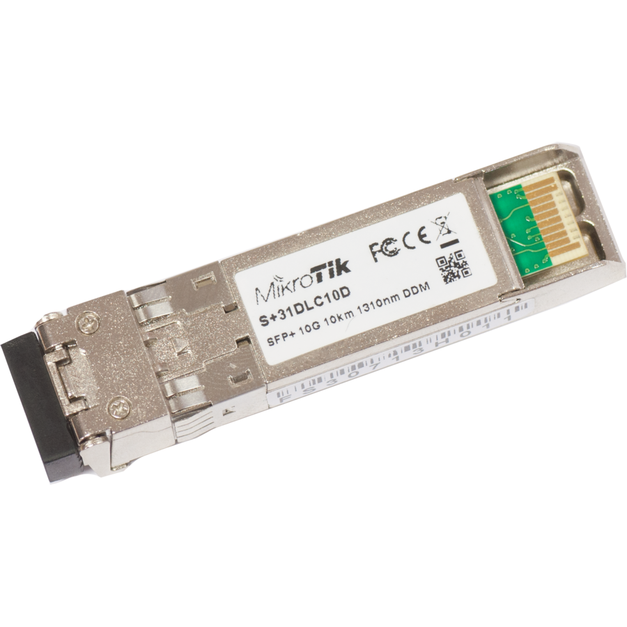 MikroTik S+31DLC10D 10GbE SFP+ LR-LC (SM) 1310nm pt CCR1036-8G-2S+/EM Unit