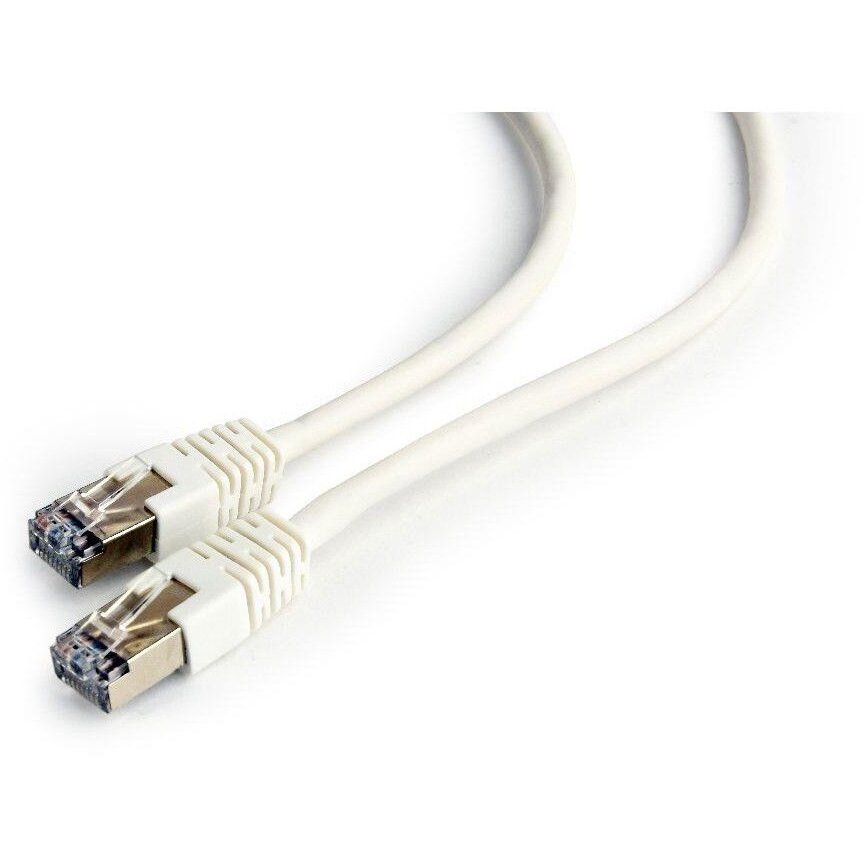 GEMBIRD PP6-2M/W Gembird patchcord RJ45, cat. 6,FTP, 2m, white