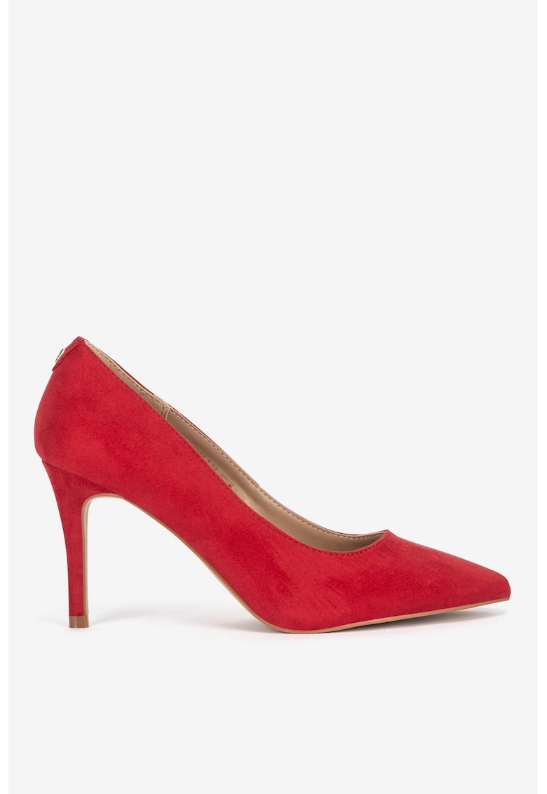 Pantofi dama  5905588732594 - Textil - Rosu - Rosu
