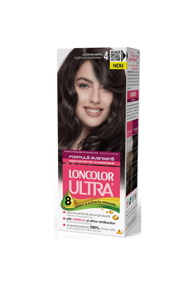 Vopsea de par permanenta  Ultra  - 100 ml - 4