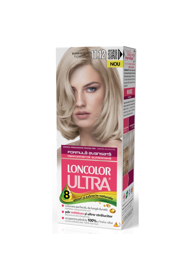 Vopsea de par permanenta  Ultra  - 100 ml - 11.12
