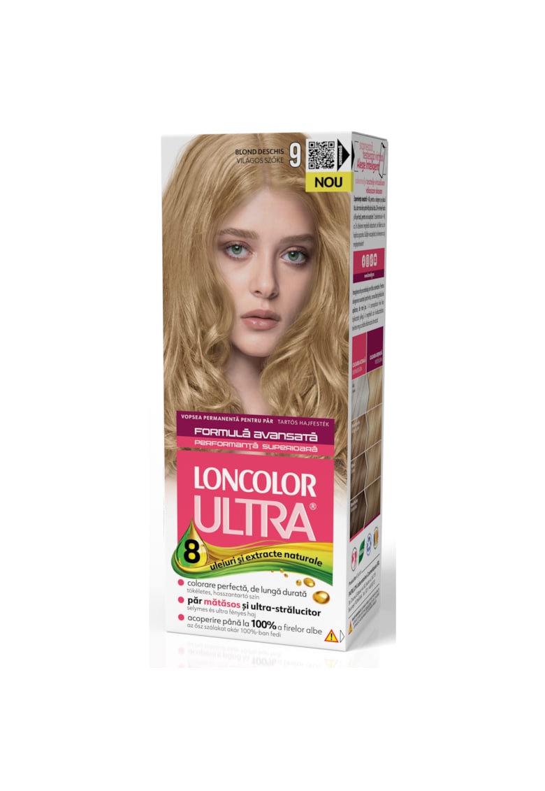 Vopsea de par permanenta  Ultra  - 100 ml - 9