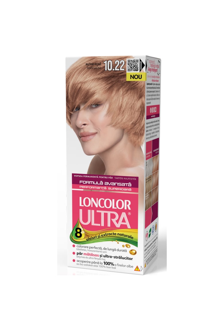 Vopsea de par permanenta  Ultra  - 100 ml - 10.22