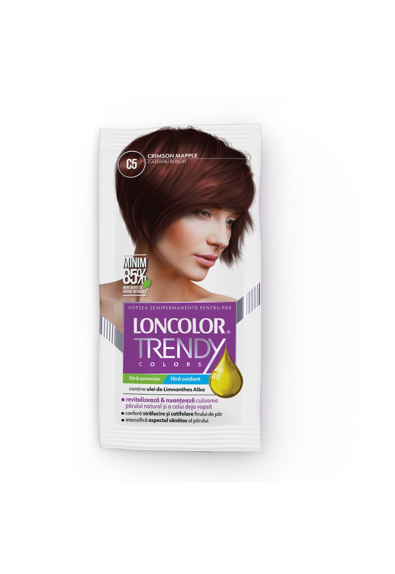 Vopsea de par semi-permanenta fara amoniac  Trendy Colors - 50 ml - C5